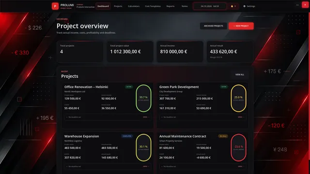 Project Room — Project overview