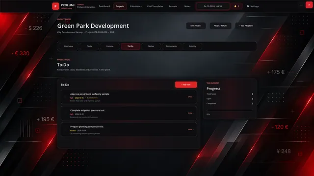 Project Room — Income